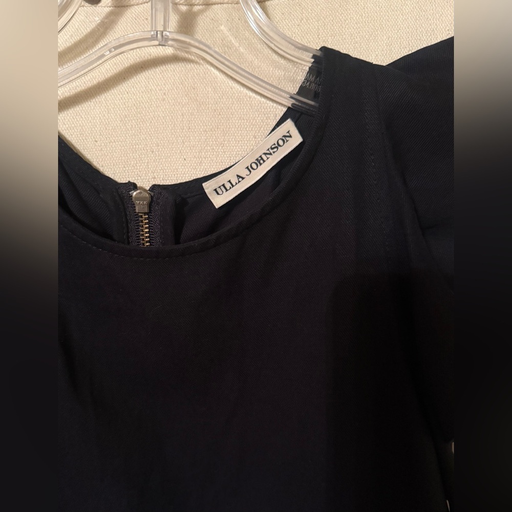 Ulla Johnson linen blend black tiered dress - Picture 14 of 16